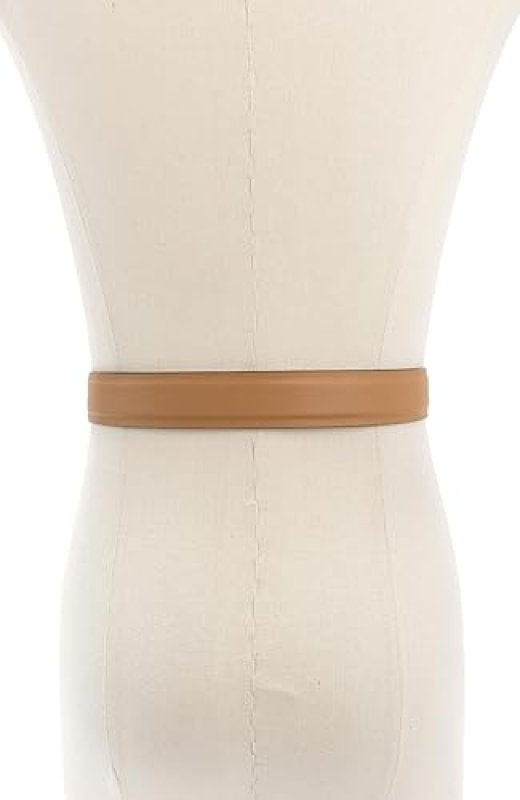 MICHAEL KORS WOMENS 1.2 INCH LEATHER BELT - ADJUSTABLE, STYLISH EVERYDAY ACCESSORY