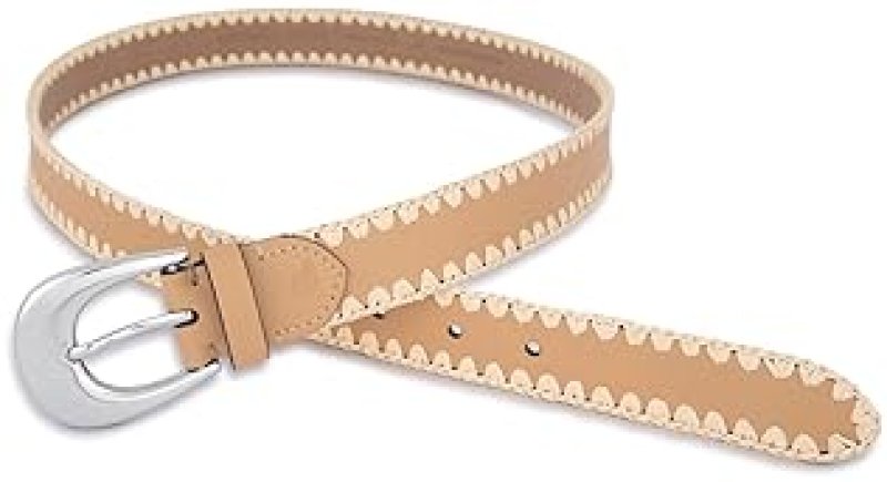 MICHAEL KORS WOMENS 1.2 INCH RAFFIA LEATHER ADJUSTABLE BELT STYLISH EVERYDAY ACCESSORY