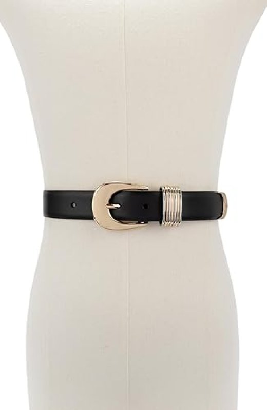 MICHAEL KORS WOMENS 1.2 INCH ADJUSTABLE BELT - STYLISH, VERSATILE EVERYDAY ACCESSORY