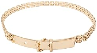 MICHAEL KORS WOMENS 0.7 INCH ADJUSTABLE CHAIN BELT STYLISH EVERYDAY FASHION ACCESSORY