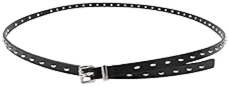 MICHAEL KORS WOMENS 0.5 INCH HALF MOON STUDDED BELT ADJUSTABLE STYLISH NON-REVERSIBLE FIT