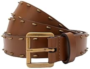 MICHAEL KORS WOMENS 1.1 HALF MOON STUDDED BELT ADJUSTABLE STYLISH NON-REVERSIBLE FIT