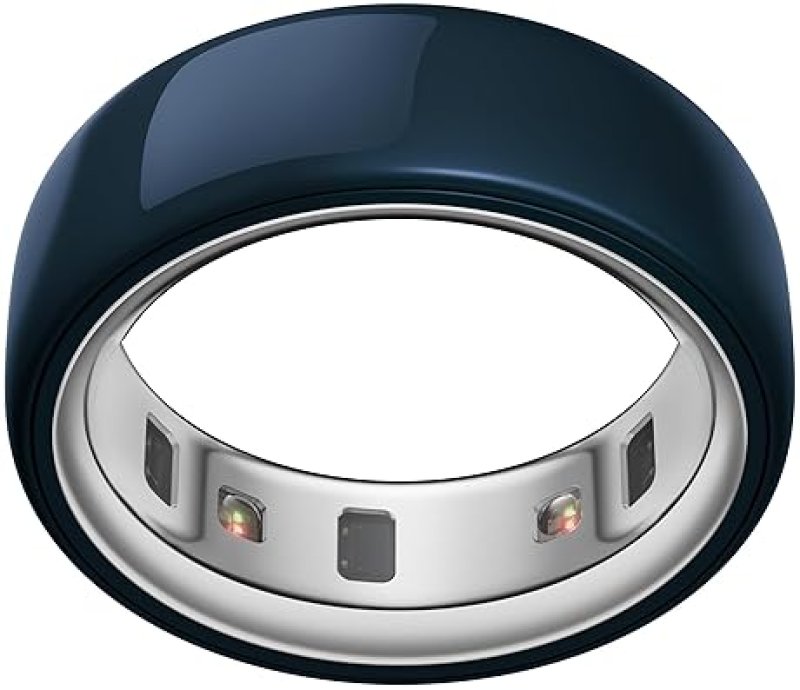 OURA RING 4 CERAMIC MIDNIGHT SIZE 8 SLEEP, ACTIVITY WOMEN S HEALTH TRACKER, 8-DAY BATTERY, ANDROID I