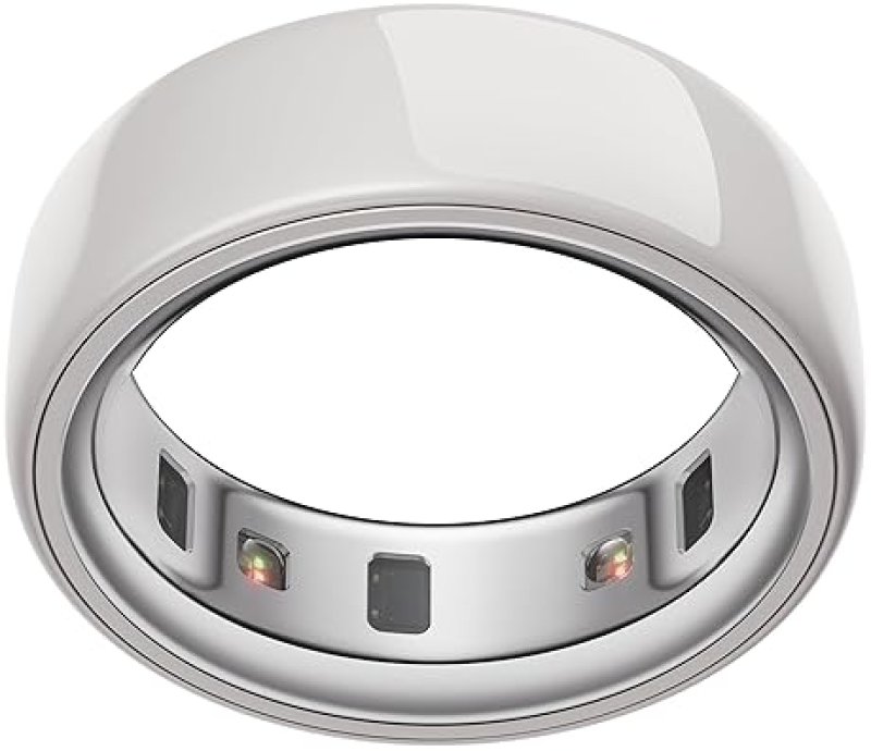 OURA RING 4 CERAMIC CLOUD SIZE 8 SLEEP, ACTIVITY, WOMEN S HEALTH, AI ADVISOR, 8-DAY BATTERY