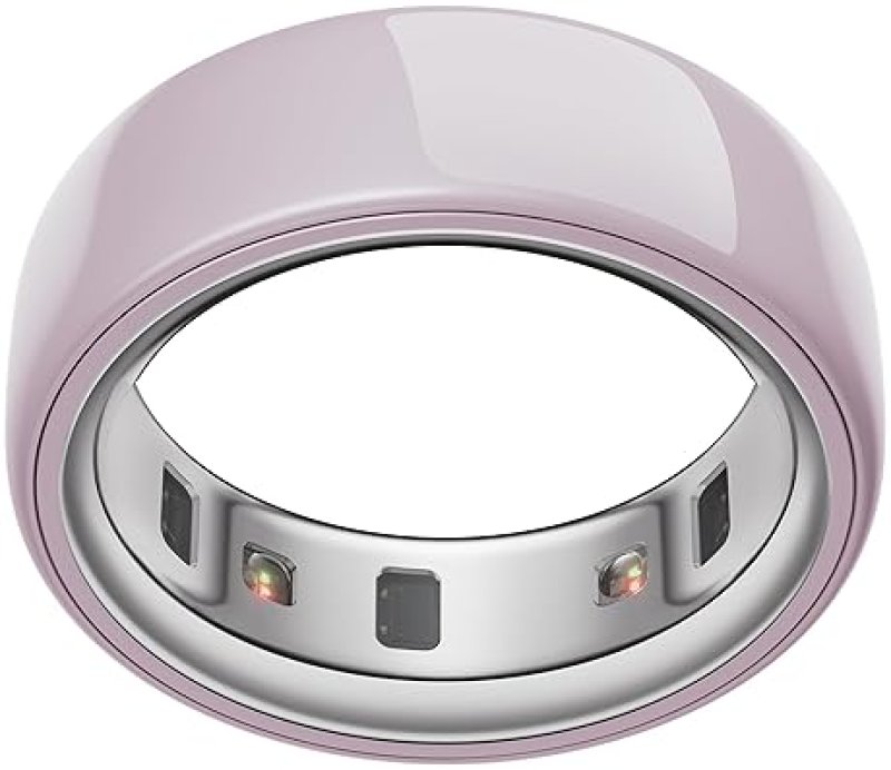 OURA RING 4 CERAMIC PETAL SIZE 8 SLEEP, ACTIVITY, WOMEN S HEALTH, AI, 8-DAY BATTERY, ANDROID IOS