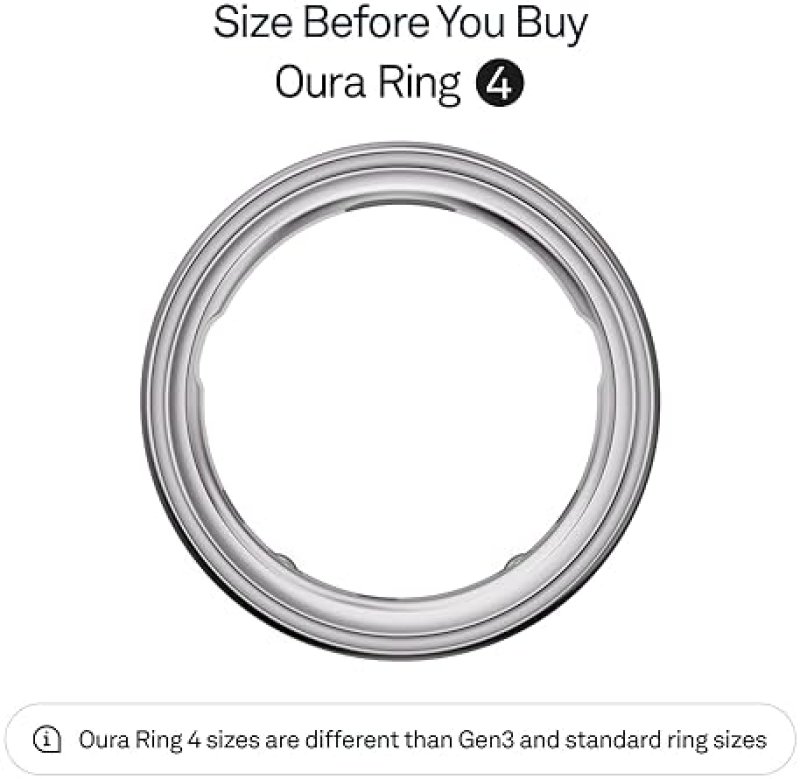 OURA RING 4 SILVER SIZE 8 SLEEP TRACKER, ACTIVITY MONITOR, WOMEN S HEALTH, AI ADVISOR, 8-DAY BATTERY