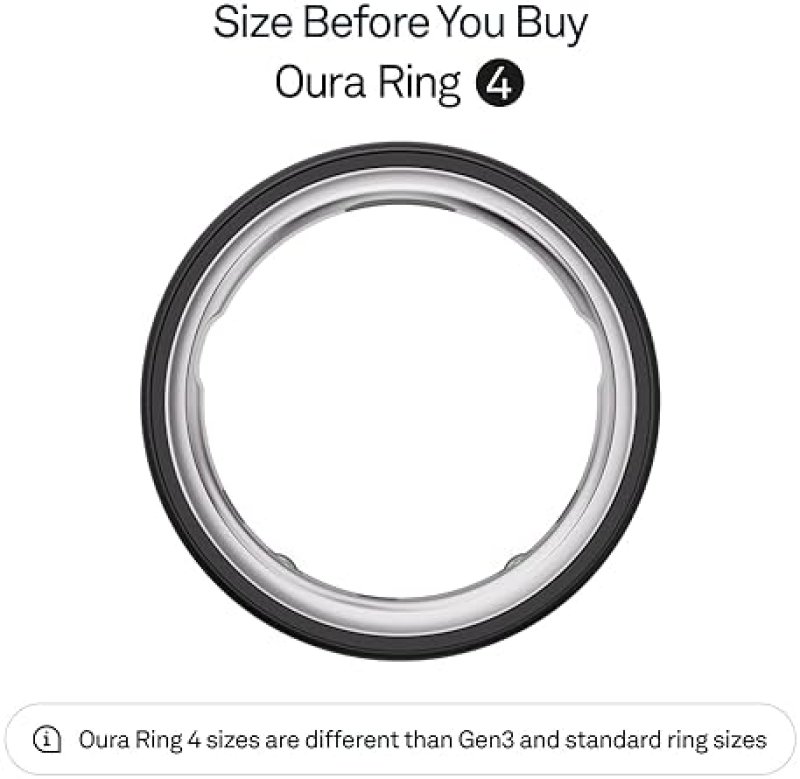 OURA RING 4 STEALTH SIZE 11 SLEEP, ACTIVITY WOMEN S HEALTH TRACKER, AI ADVISOR, 8-DAY BATTERY