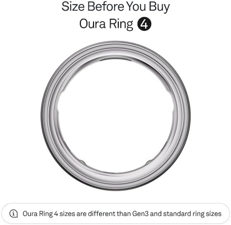 OURA RING 4 BRUSHED SILVER SIZE 10 SLEEP, ACTIVITY HEALTH TRACKER, AI ADVISOR, 8-DAY BATTERY