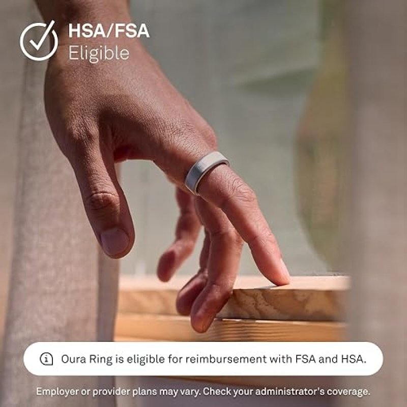 OURA RING 4 BRUSHED SILVER SIZE 10 SLEEP, ACTIVITY HEALTH TRACKER, AI ADVISOR, 8-DAY BATTERY