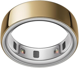 OURA RING GENERATION 4 GOLD SIZE 8 SLEEP, ACTIVITY, WOMEN S HEALTH TRACKER, AI ADVISOR, 8-DAY BATTER