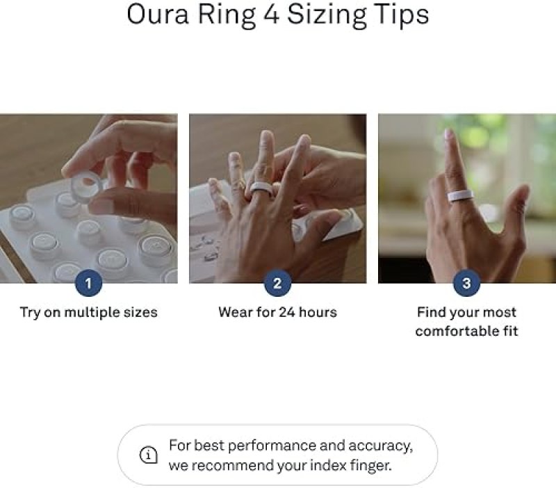 OURA RING GENERATION 4 GOLD SIZE 8 SLEEP, ACTIVITY, WOMEN S HEALTH TRACKER, AI ADVISOR, 8-DAY BATTER