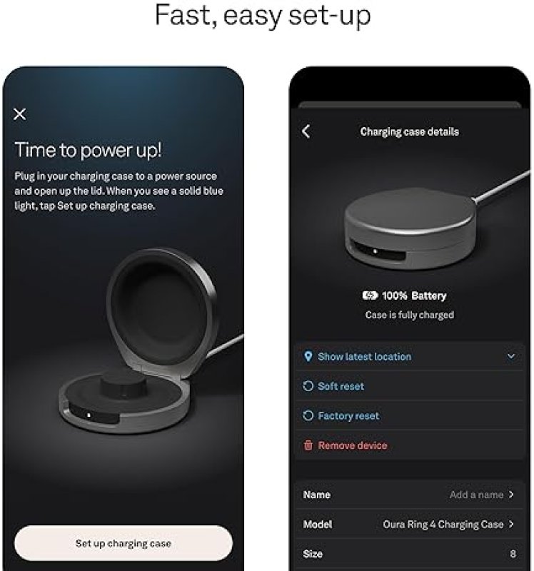 OURA RING 4 CHARGING CASE SIZE 8 HOLDS UP TO 5 CHARGES FOR OURA RING 4