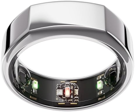 OURA RING GEN3 HERITAGE SILVER SIZE 6 WITH SIZING KIT SLEEP, HEART RATE FITNESS TRACKER