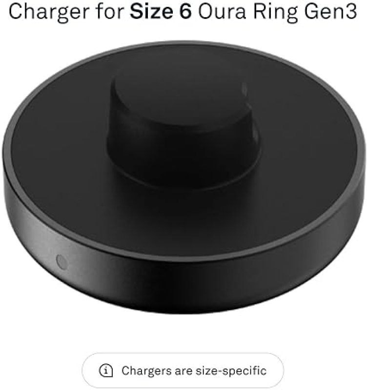OURA RING GEN3 CHARGER SIZE 6 WITH USB-C CABLE FAST CHARGING DOCK, FULL CHARGE 60-80 MINS