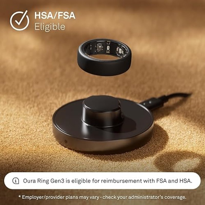 OURA RING GEN3 CHARGER SIZE 6 WITH USB-C CABLE FAST CHARGING DOCK, FULL CHARGE 60-80 MINS
