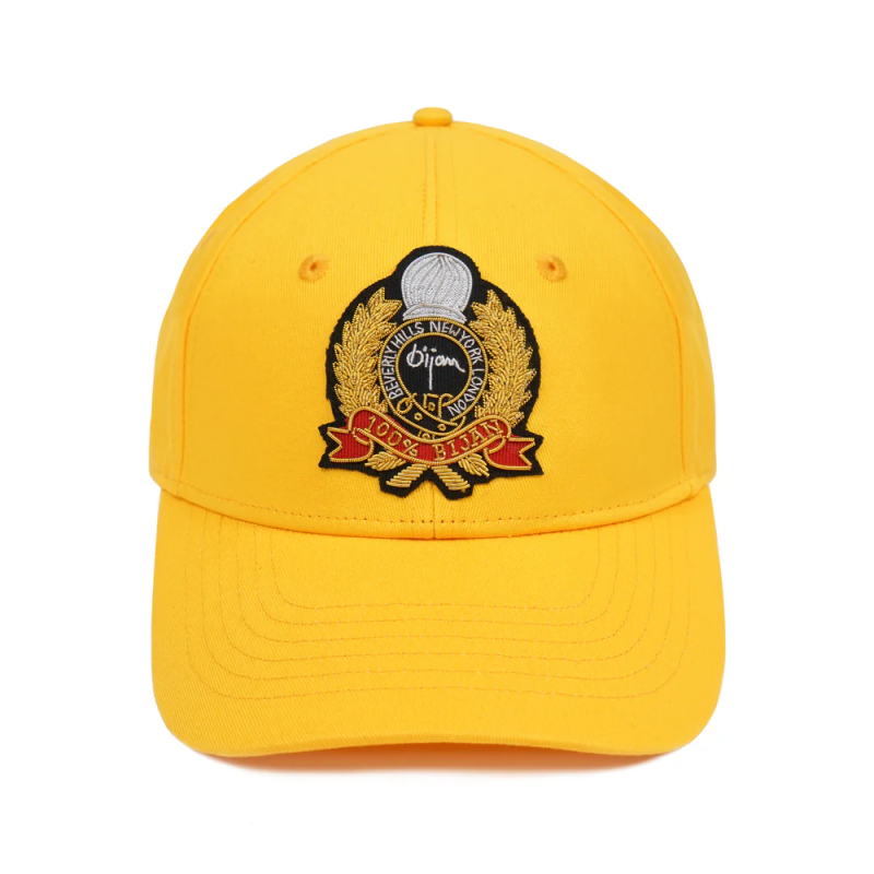 BIJAN YELLOW WITH GOLD CREST CAP