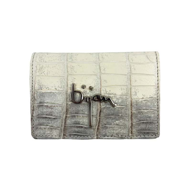 BIJAN LIMITED EDITION HIMALAYAN ALLIGATOR CARD HOLDER