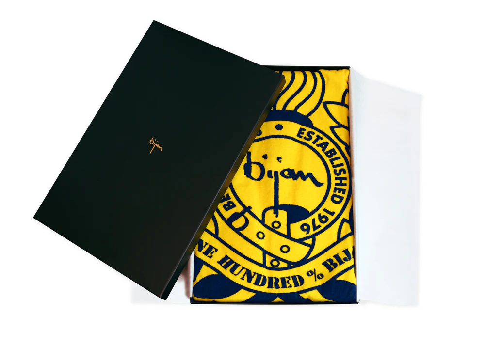 BIJAN YELLOW BEACH TOWEL