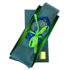 BIJAN PURE SILK TIE SET GREEN