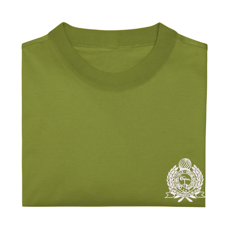 BIJAN APPLE GREEN WITH WHITE CREST SHORT SLEEVE T-SHIRT