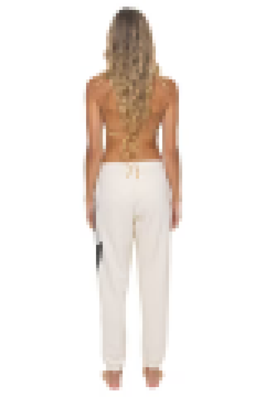 AVIATOR NATION BOLT STITCH SWEATPANTS - VINTAGE WHITE
