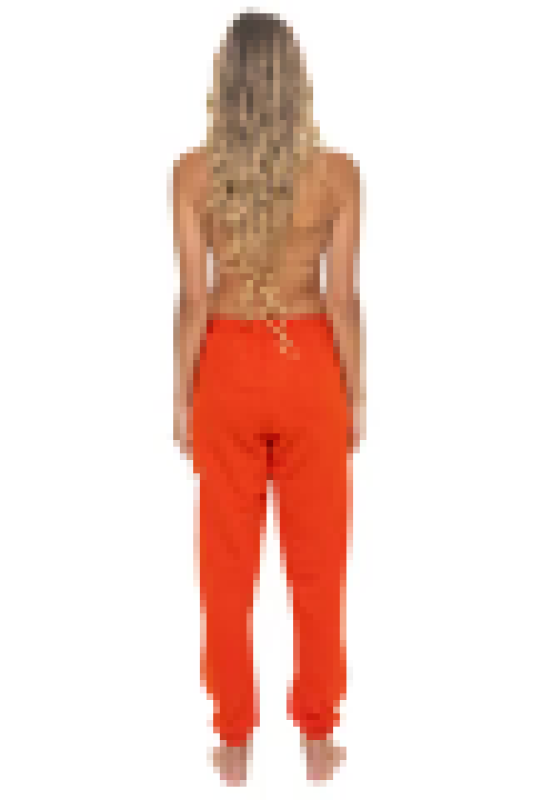 AVIATOR NATION BOLT STITCH SWEATPANTS - VINTAGE ORANGE // WHITE