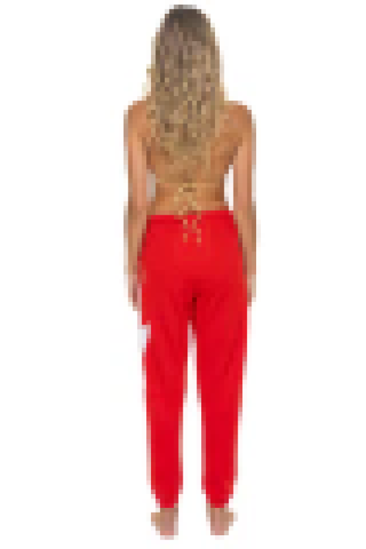 AVIATOR NATION BOLT STITCH SWEATPANTS - RED // WHITE