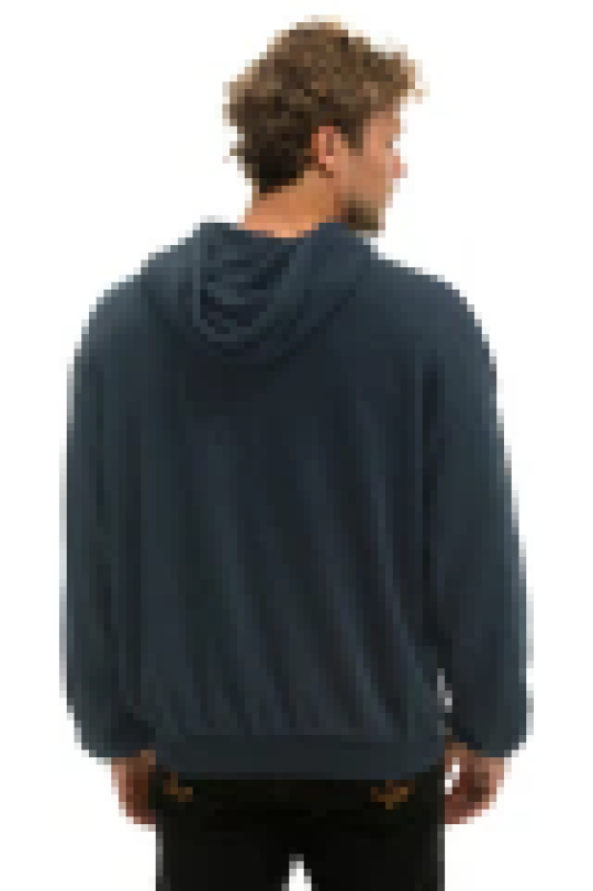AVIATOR NATION BOLT STITCH RELAXED PULLOVER HOODIE - CHARCOAL