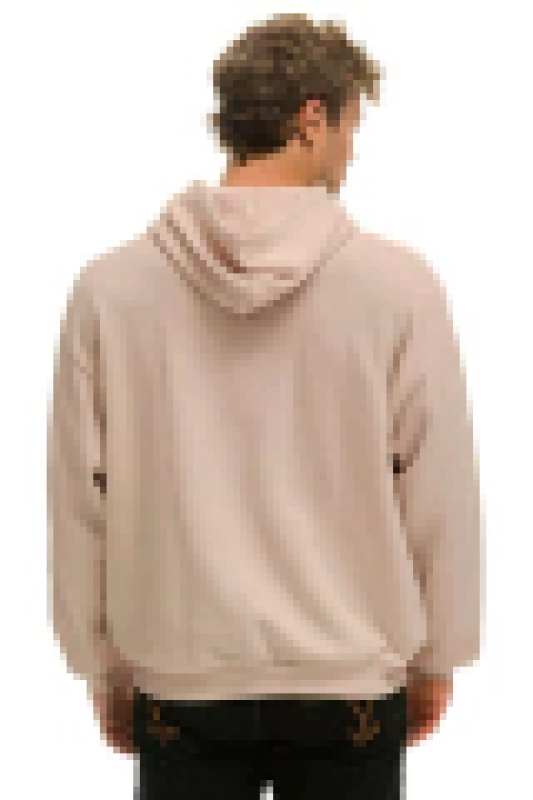 AVIATOR NATION BOLT STITCH RELAXED PULLOVER HOODIE - SAND
