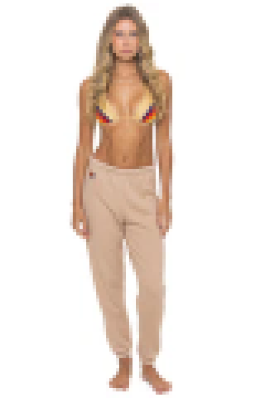 AVIATOR NATION BOLT STITCH SWEATPANTS - SAND