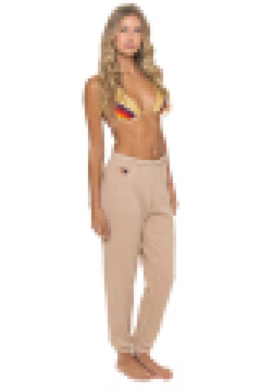 AVIATOR NATION BOLT STITCH SWEATPANTS - SAND