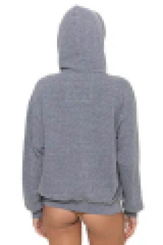 AVIATOR NATION BOLT STITCH RELAXED PULLOVER HOODIE - HEATHER GREY