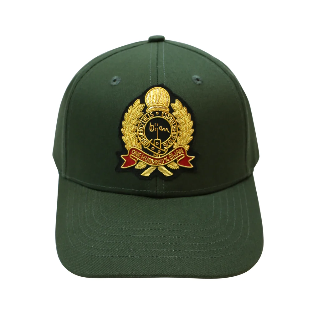 BIJAN GREEN WITH GOLD CREST CAP