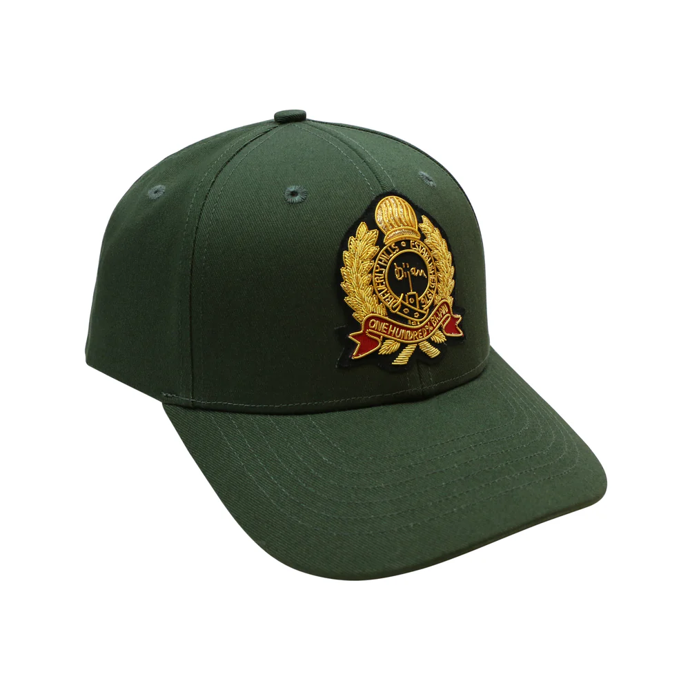 BIJAN GREEN WITH GOLD CREST CAP