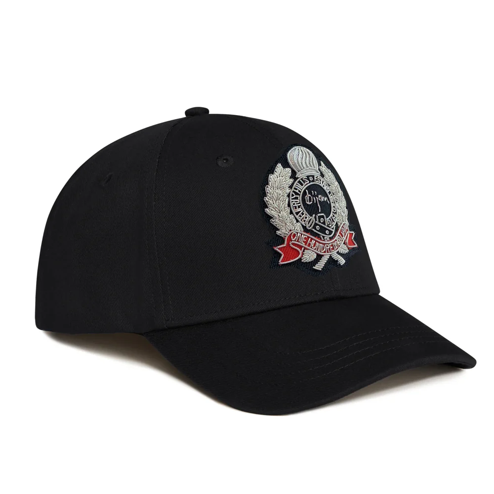 BIJAN BLACK WITH SILVER CREST CAP