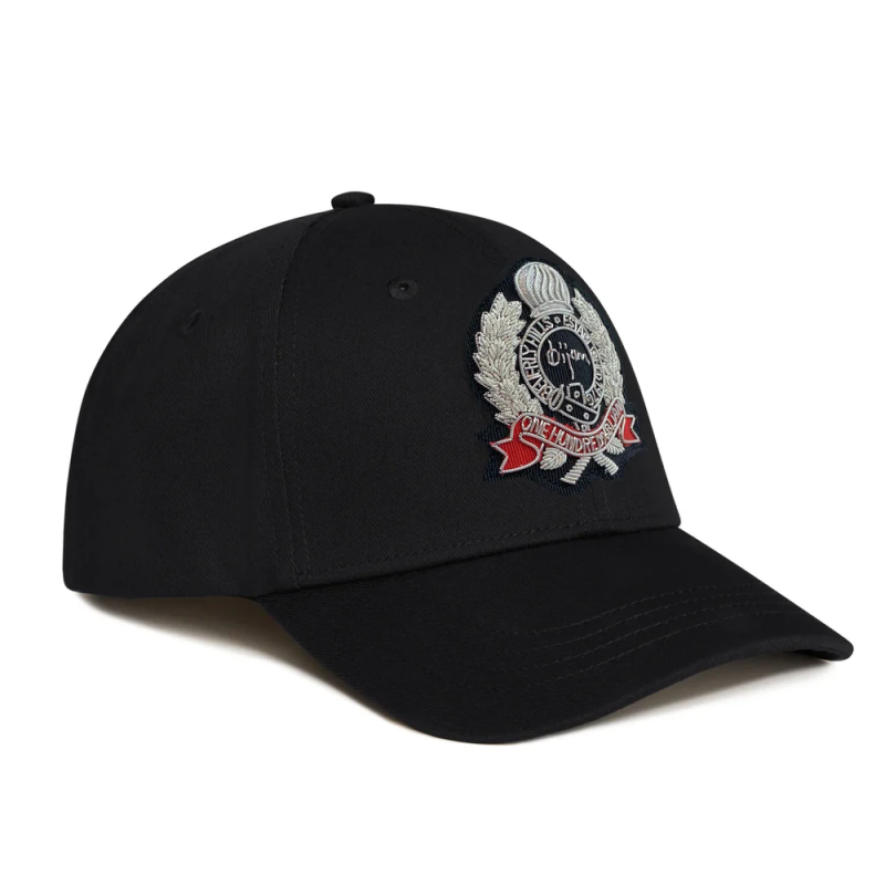 BIJAN BLACK WITH SILVER CREST CAP