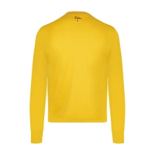 BIJAN YELLOW WITH NAVY CREST LONG SLEEVE T-SHIRT
