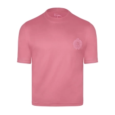 BIJAN PINK WITH PINK CREST SHORT SLEEVE T-SHIRT