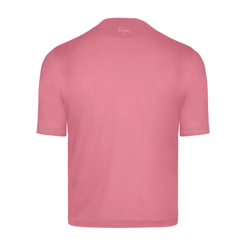BIJAN PINK WITH PINK CREST SHORT SLEEVE T-SHIRT