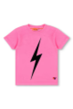 AVIATOR NATION  KID'S BOLT TEE - NEON PINK
