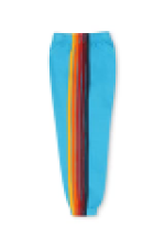 AVIATOR NATION KID'S 5 STRIPE SWEATPANTS - NEON BLUE