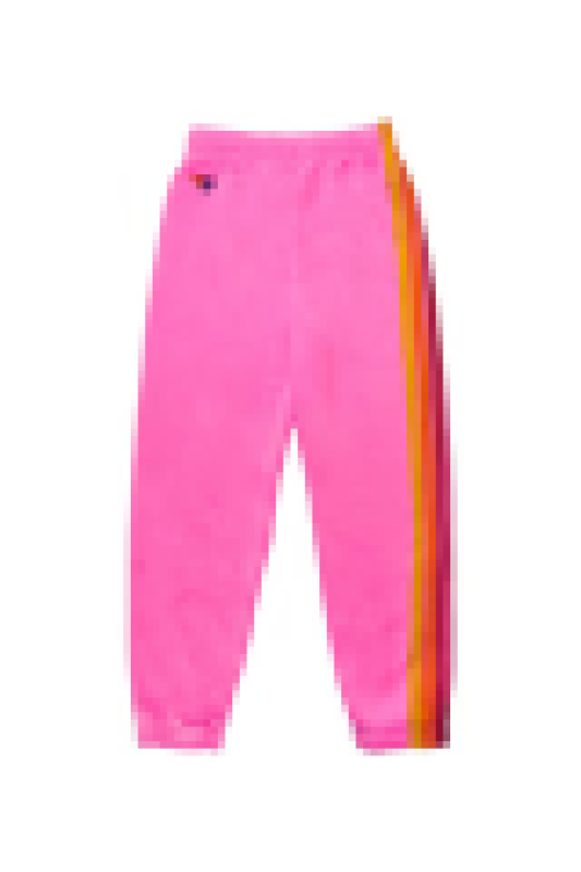 AVIATOR NATION KID'S 5 STRIPE SWEATPANTS - NEON PINK