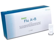 TIGERMEDICAL STATUS FLU A & B TEST KIT. 1 KIT (25 TESTS)