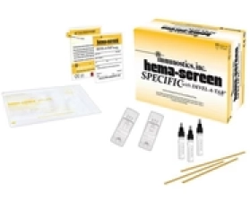 TIGERMEDICAL HEMA-SCREEN SPECIFIC GOLD FECAL OCCULT BLOOD TEST KIT (25/KIT)