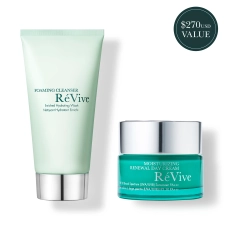 REVIVE SKINCARE THE ICONIC DAY INTRO SET /FOAMING CLEANSER & MOISTURIZING RENEWAL DAY CREAM