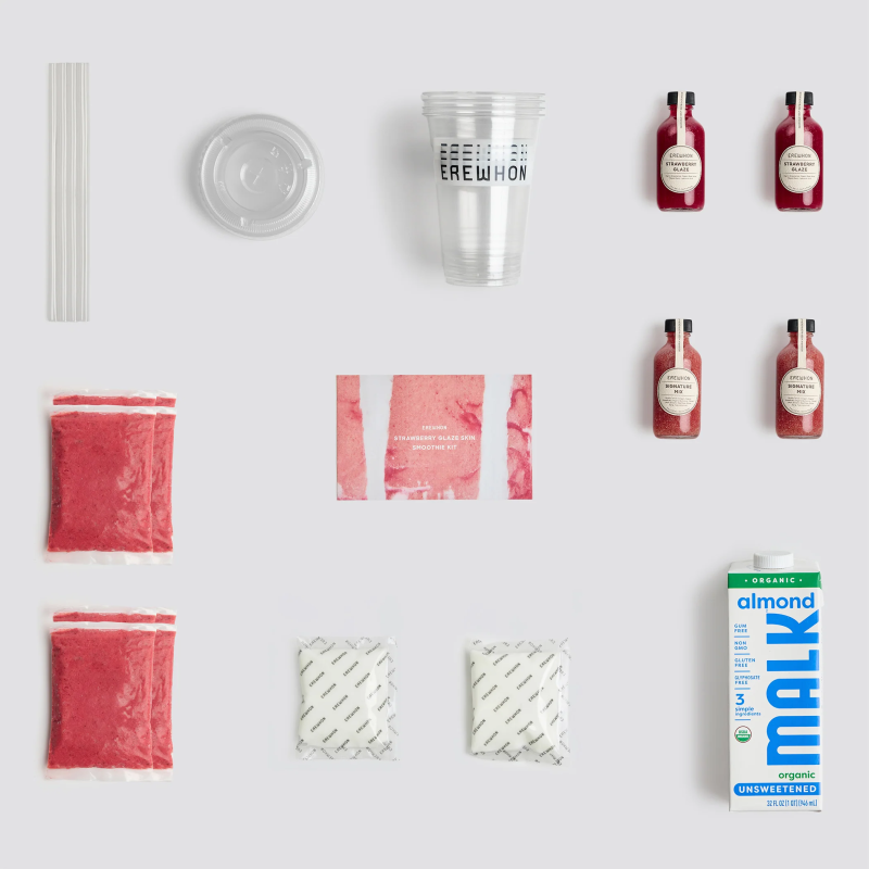 EREWHON STRAWBERRY GLAZE SKIN SMOOTHIE KIT