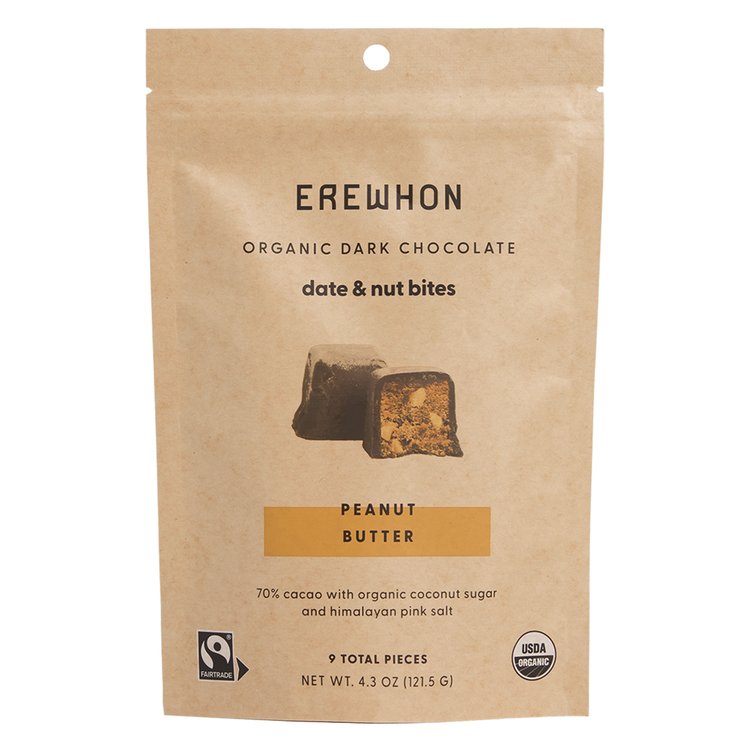 EREWHON ORGANIC DARK CHOCOLATE DATE & NUT BITES | 9 PIECE