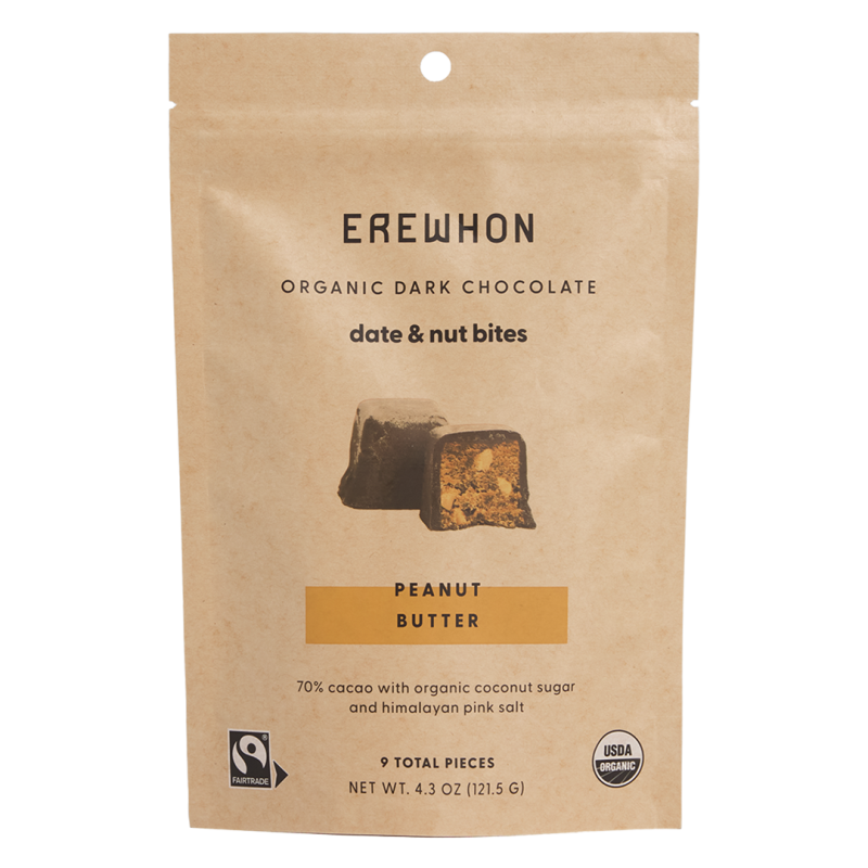 EREWHON ORGANIC DARK CHOCOLATE DATE & NUT BITES | 9 PIECE