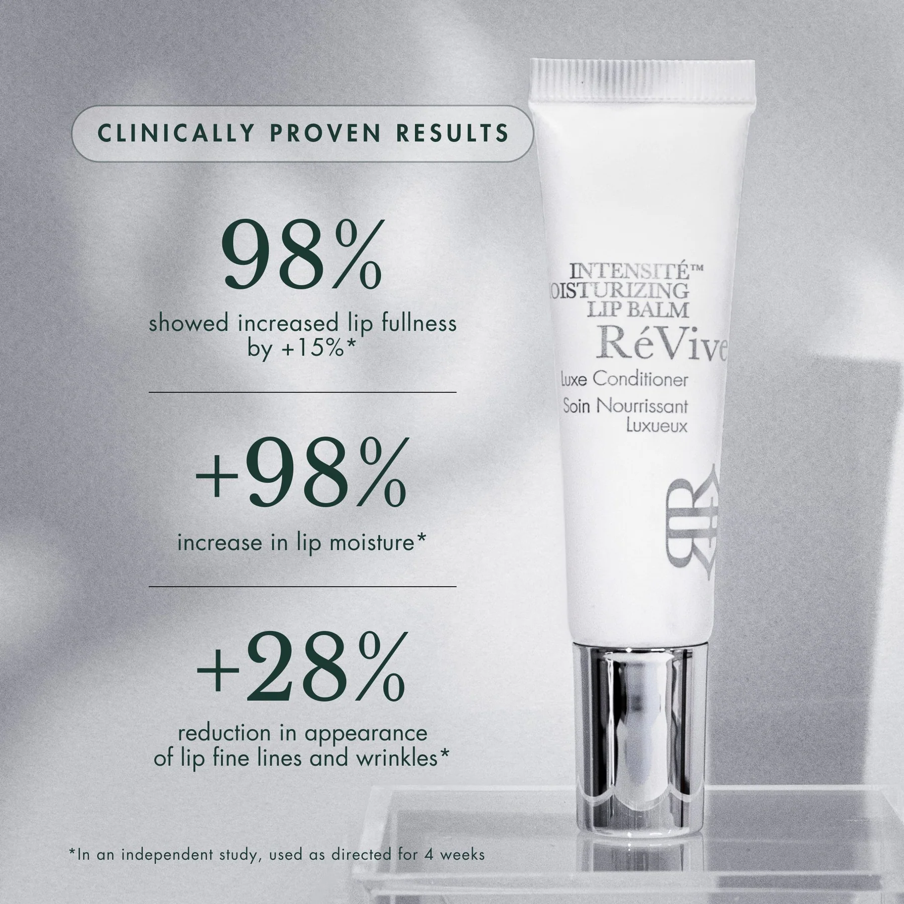 REVIVE SKINCARE INTENSITé MOISTURIZING LIP BALM / LUXE CONDITIONER POIDS NET 10 G / NET WT. 0.33 OZ.