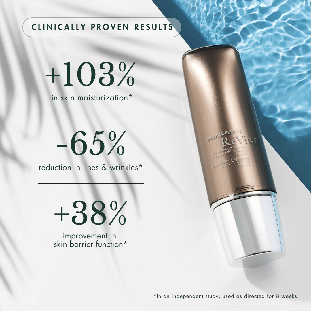 REVIVE SKINCARE SOLEIL SUPERIéUR / BROAD SPECTRUM SPF 50 SUNSCREEN PA 50 G / NET WT. 1.7 OZ.